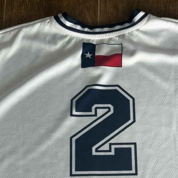 Champro Tigers Baseball Jersey White Blue #2 Men’s Adult Large Mesh MLB Style - Picture 6 of 7